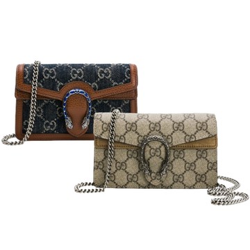 【GUCCI 古馳】 GUCCI SUPERMINI 酒神肩背鍊條包 (多色選)