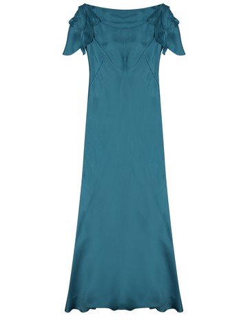 alberta ferretti long dress with straps