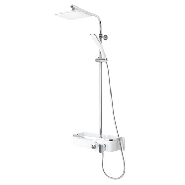 斗進 Zest 免鑽孔層架式花灑蓮蓬頭 DB5200  1套  白色