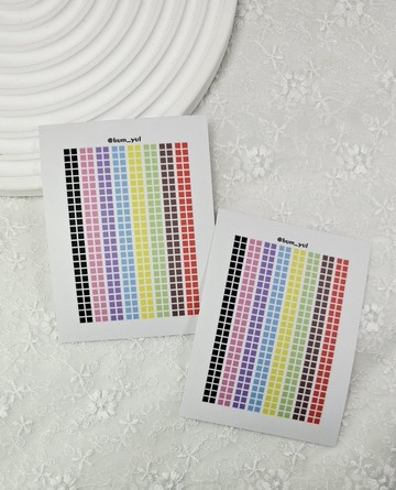像素調色盤磁磚裝飾貼紙