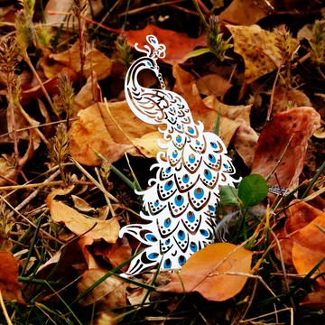 孔雀金屬書簽創意文藝復古小清新中國風古典送老外女友老師年會伴手禮精美畢業禮物免費刻字