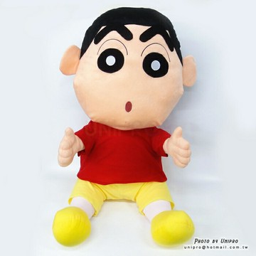 【UNIPRO】 特大 經典蠟筆小新 坐姿玩偶 69公分 娃娃 Crayon Shincha 正版授權