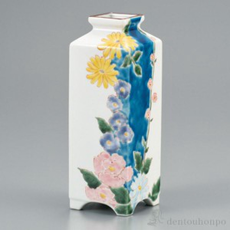 九谷焼 一輪生 花紋 7号 木札名入れ可 花瓶 おしゃれ 花器 フラワーベース おすすめ 九谷焼 結婚 出産 内祝い 引き出物 金婚式 通販 Lineポイント最大1 0 Get Lineショッピング