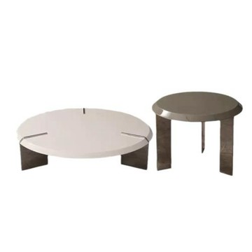 意式極簡沙發邊柜側邊柜圓形設計師創意邊茶幾Keel coffee table