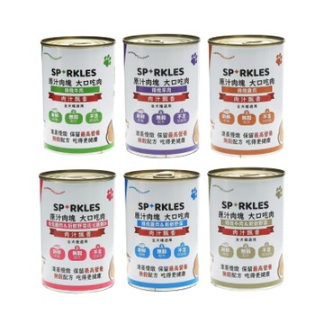 超級SPARKLES SP大口吃鮮肉罐 400g x 24入組(購買第二件贈送寵物玩具x1包)