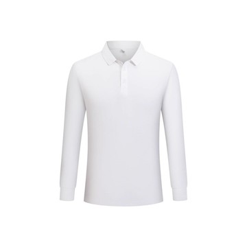 時尚外貿2025秋冬男士時尚色翻領修身休閑長袖簡約新品POLO衫廠家鑫弘-衣錦男裝