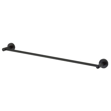 DAY&DAY 日日家居 不鏽鋼單桿毛巾掛桿 + 固定座 C0027BK-60 1組  650mm  1個  霧黑色