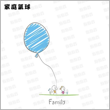 家庭氣球100%純棉親子裝T恤