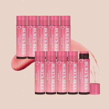 53折↘塗鴉彩色唇膏 紅豆沙10入 _Burt’s Bees 【團購優惠組】