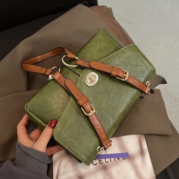 復古包包女大容量2025新款時尚斜挎包今年流行爆款質感百搭小方包