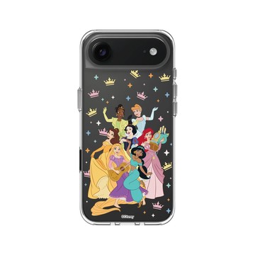 iPhone Air Clear Case（相機按鈕） 透明 - 迪士尼-公主系列 Disney Princess - 公主角色集合