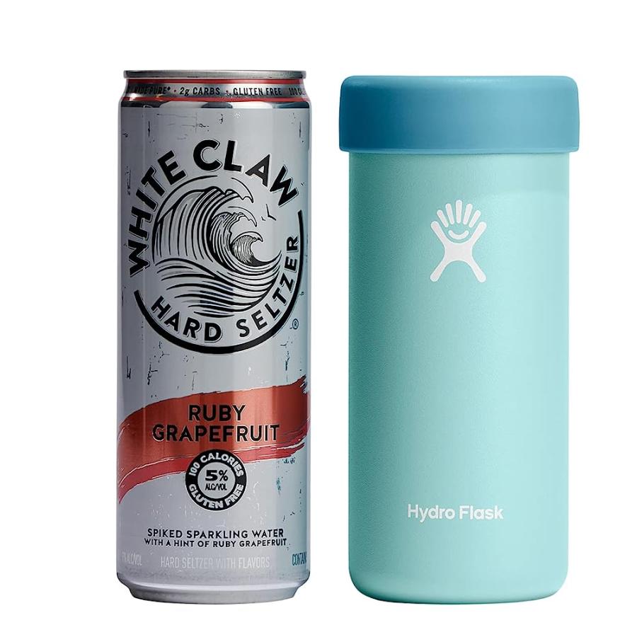 HYDRO FLASK 12 OZ SLIM STAINLESS STEEL REUSABLE CAN HOLDER COOLER CUP DEW VACUUM INSULATED, DISHWASHER SAFE, BPA-FREE, NON-TOXIC