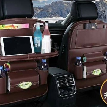 【台灣現貨 】升級版 汽車 椅背 皮革 製品 MUJK SHOP【韓風時尚館】