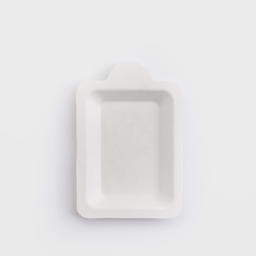 日式 純粹乳白 10.5cm 紙製小盤│八入組 WS