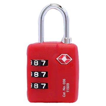 Travel Blue 英國藍旅 TSA行李箱密碼鎖 ABS+PC材質  5.5 x 3 x 1.5cm  紅色