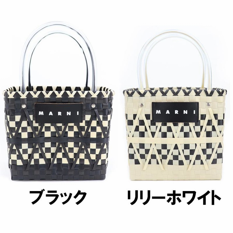 マルニ バッグ Marni Market ステンシルバッグ ブラック