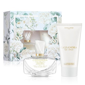 Jeanne Arthes 情定巴黎-白玫瑰 浪漫香氛體乳禮盒-淡香精100ml+身體乳150ml