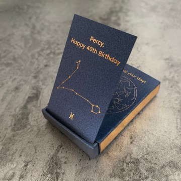 星座 火柴盒 可加熨金信息 為你的星座銘名