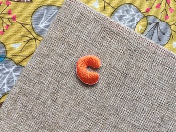 繡布貼 - 英文字母系列 - 小寫c