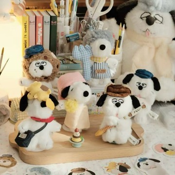 🐶WBP免運🤠正版 山莫新品PEANUTS史努比聯名 小狗的隨機事件系列盲盒 史努比奧拉夫吊飾玩偶 毛絨玩偶鑰匙扣吊飾