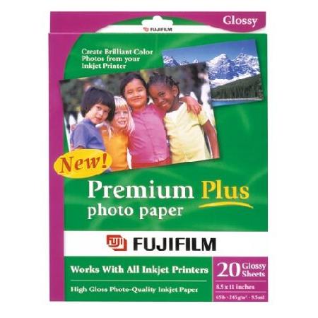 (1) FujiFilm Inkjet Premium Plus Paper Glossy 8.5 x 11 (20)