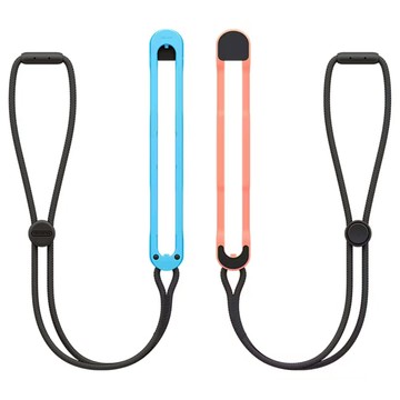 Nintendo 任天堂 SWITCH Joy Con 2 腕帶 2件組  1組  淺藍色 + 淺紅色  單一商品