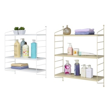 完美主義│鐵線壁掛三層置物架【Q0149】