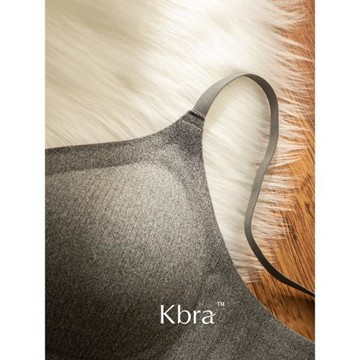 Kbra磨毛加厚螺紋保暖內衣女秋冬小胸聚攏無鋼圈收副乳防下垂文胸