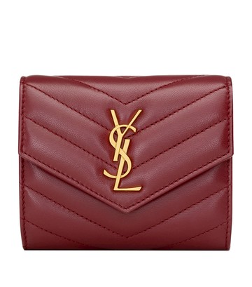 Saint Laurent Cassandre Metalassé Foldable Wallet