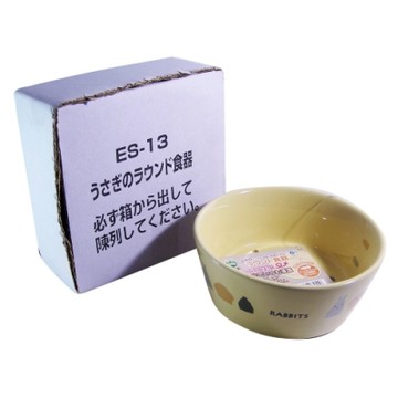 MARUKAN MK陶瓷透氣圓形兔食碗 (ES-13)