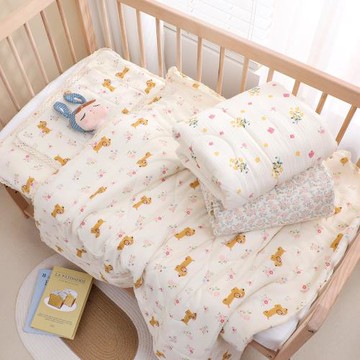 新生兒床品三件套空調被幼兒園寶寶午睡蓋被兒童蓋毯代發初生兒
