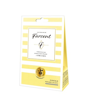 Farcent香水衣物香氛袋3入-小蒼蘭英國梨