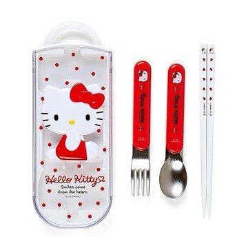 (預購)  廚具 / 餐具 立體Kitty滑蓋餐具組 一組 (JN568)