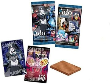 【20入組】日版 BANDAI Ado 食玩 威化餅 限量 周邊 收藏卡 吵死了 Show 唱 紅髮歌姬 覆面系歌手 日本正規品代購