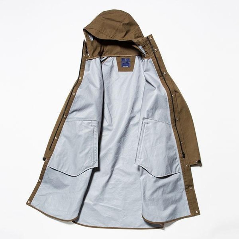 ミーンズワイル meanswhile 3 Layer Ventile Poncho Coat Khaki