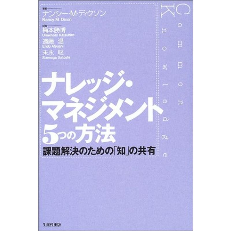 ナレッジ・マネジメント5つの方法?課題解決のための「知」の共有