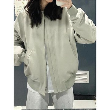 小眾不撞款設計感工裝夾克飛行員外套女秋冬季2024新款夾棉棒球服