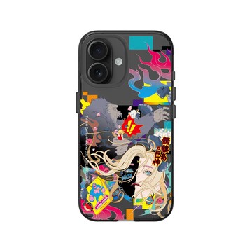 iPhone 16 Clear (相機按鈕) 酷墨灰 - KKSI x Mitsume - 金剛夢幻碎影
