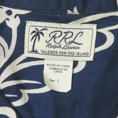 ダブルアールエル RRL 20SS LINEN BLEND CAMP ダブルアールエル RRL 20SS LINEN BLEND CAMP SHIRTS リネン