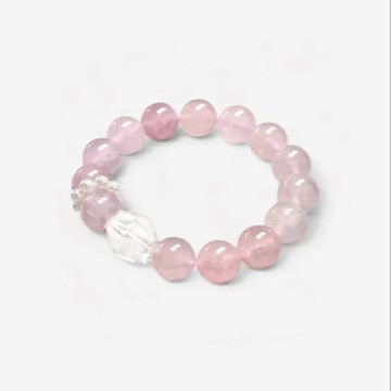 CHA 粉韻柔光 粉水晶 水晶手串 12mm - 15cm