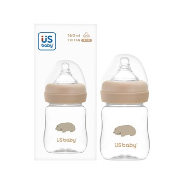 優生真母感TRITAN奶瓶寬口徑160ml-棕熊