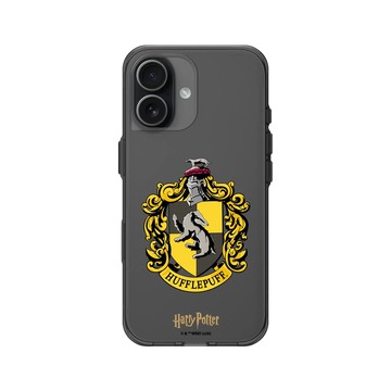 iPhone 17 Clear (相機按鈕) 酷墨灰 - 哈利波特 Harry Potter - 哈利波特-赫夫帕夫學院徽章
