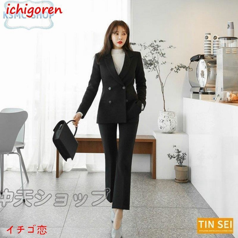 パンツ スーツ レース 黒 人気 韓国 パーティー ツーピース スーツ ツーピース パンツ レース 黒 韓国 パーティー