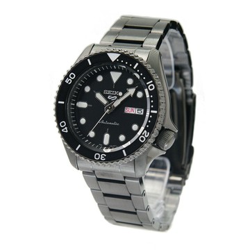 【日本直送！快速發貨！】SEIKO 精工錶 5 Sports 系列潮黑機械錶 4R36-07G0SD(SRPD65K1)-42mm-黑面鋼帶