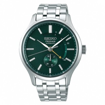 送禮首選★SEIKO PRESAGE 動力儲存顯示機械腕錶4R57-00N0G(SSA397J1) SK005 附提袋【全館滿額折價★APP下單點數4倍送】線上購買享_實體門市同步服務