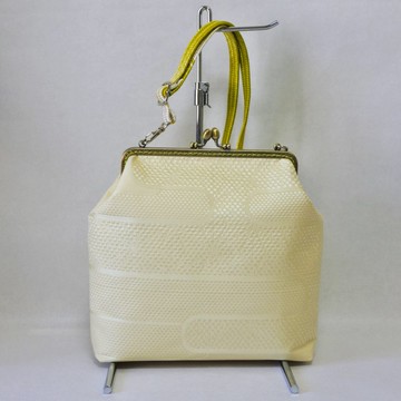 舊和服腰帶改造 口金斜背包