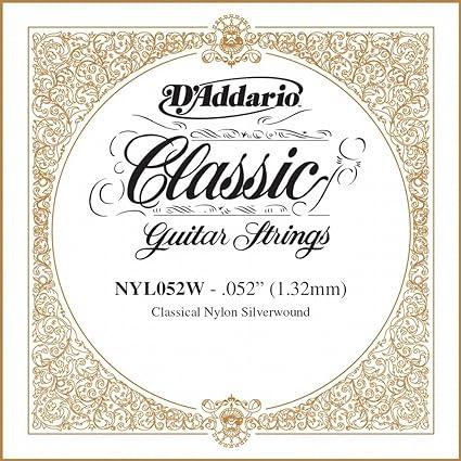 D'Addario NYL052W Silver-plated Copper Classical Single String.052