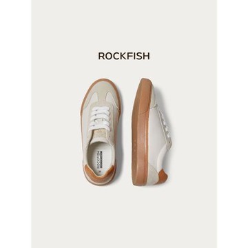 Rockfish原版皮面厚底休閑德訓鞋