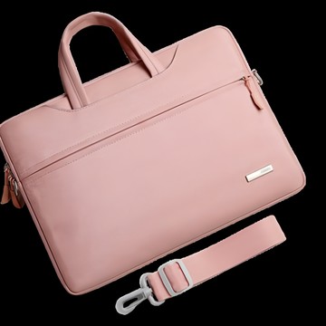 電腦包 12~13.3吋 36 x 26cm 可手提肩背  淑女粉  1個