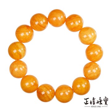 【正佳珠寶】蜜蠟琥珀 蒐藏級花蜜蠟 19.4-19.8mm 花蜜蠟手珠